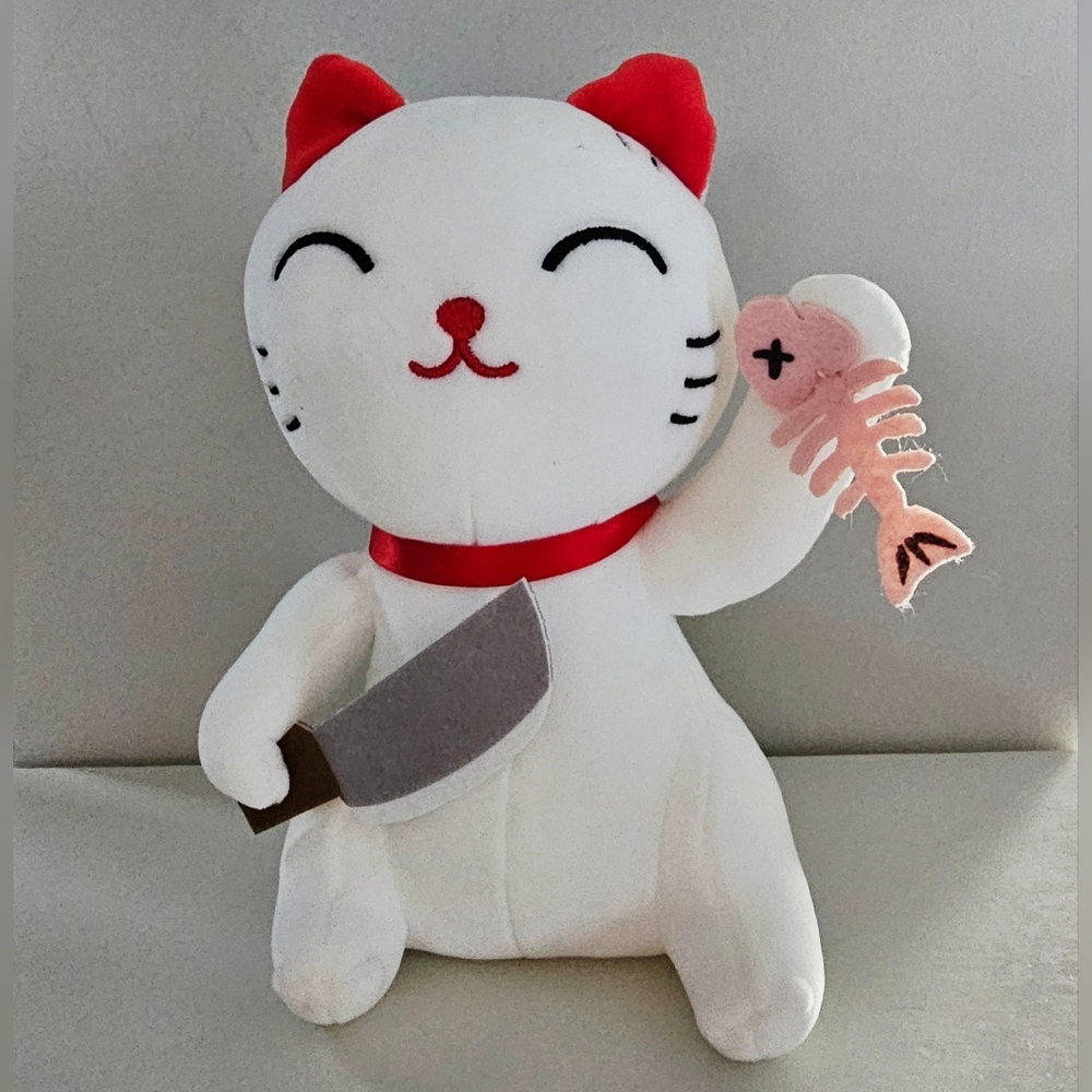 Japanese Sushi Chef Cat Plush Toy